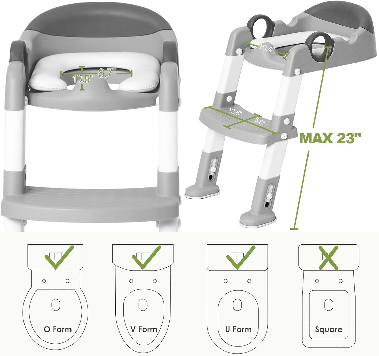 Potty Training Toilet Seat with Step Stool Ladder