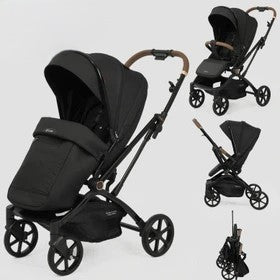 Baby Stroller - Reversible Handle, Comfortable, Foldable Stroller - Newborn Stroller w/All-Scene Large Wheels