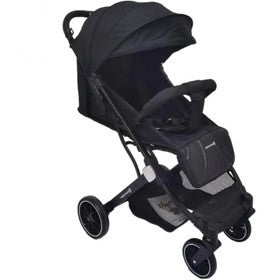 Easy Maneuver, 5-Point Safety Belts, with Spacious Basket - Black Baby Stroller