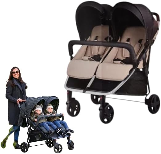 Twin Stroller Can Sit And Lie Down Light Folding Baby Full Shed High Landscape Stroller Stroller