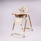 Deluxe Baby High Chair Foldable Dining Chair, Portable Feeding Chair Baby