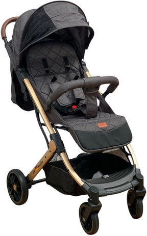 Stroller, AirTravel System Stroller, Foldable, Adjustable Canopy, Multiple Model, (K10) (Grey)