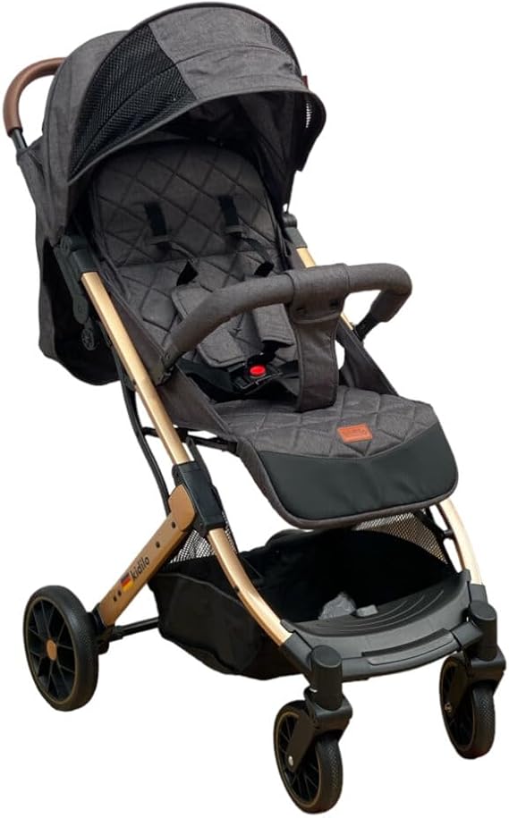 Stroller, AirTravel System Stroller, Foldable, Adjustable Canopy, Multiple Model, (K10) (Grey)