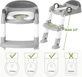Potty Training Toilet Seat with Step Stool Ladder