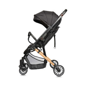 Easy Maneuver, 5-Point Safety Belts, with Spacious Basket - Black Baby Stroller