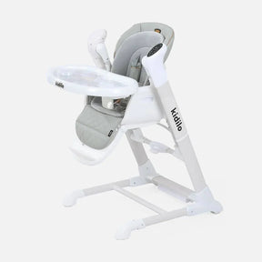 The multifunctional 3-in-1 high chair can be used as a baby swing, a high chair and a booster.