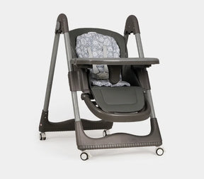 3-in-1 Convertible High Chair with Removable Tray and Wheels